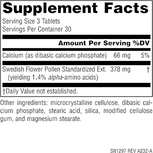 Miniatura 2 de Source Naturals Polen de Flores Sueco Apoya la Función de la Próstata y el Flujo Saludable de Orina* - 90 Tabletas