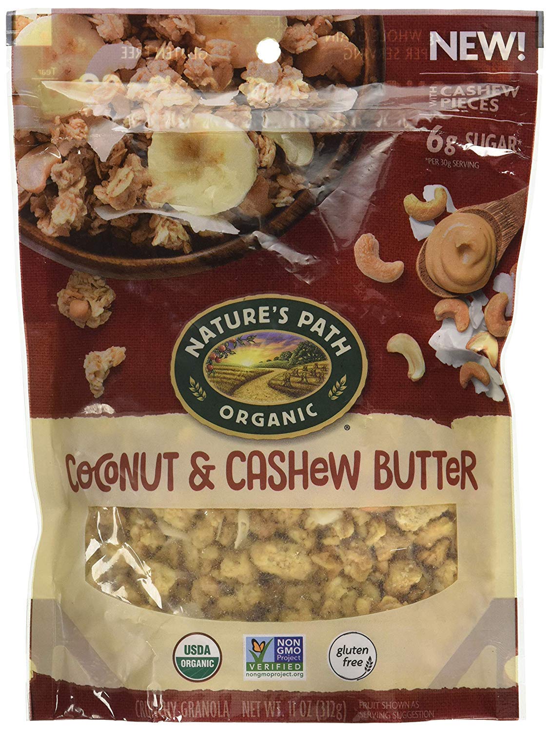 Nature's Path, Crunchy Granola, Coconut & Cashew Butter, 11 oz (312 g)