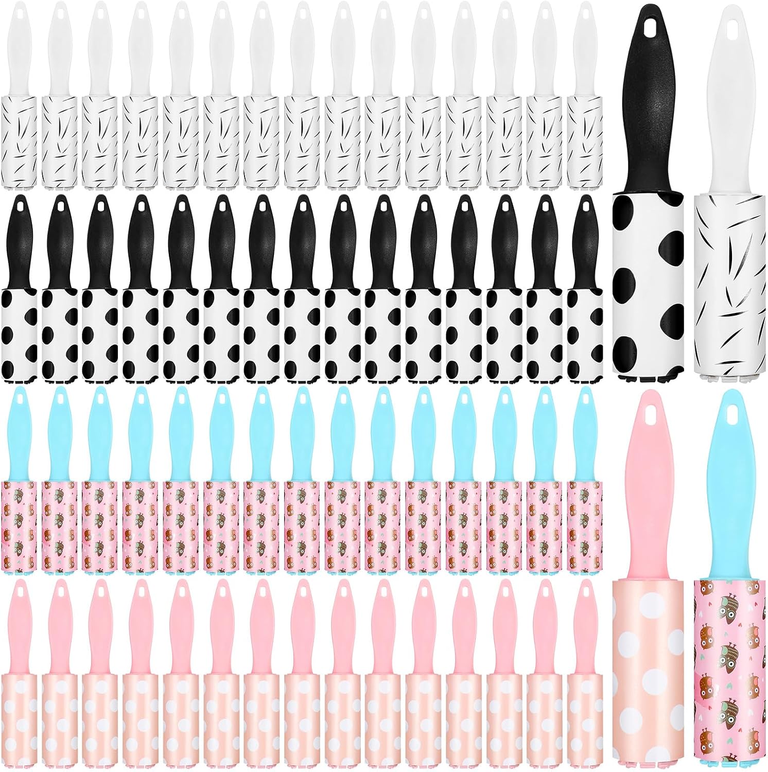 40 Pcs Mini Lint Roller for Travel, Small Lint Roller Travel Size with 30 Sheets Each, Compact & Portable for Pet Hair, Clothes, Furniture, Car Interior, 5.9 x 1.18 inches