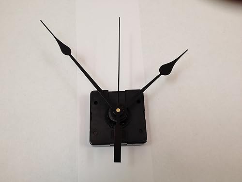 Mecanismo de reloj de cuarzo con 5 14 "agujas negras para esferas de hasta 12"