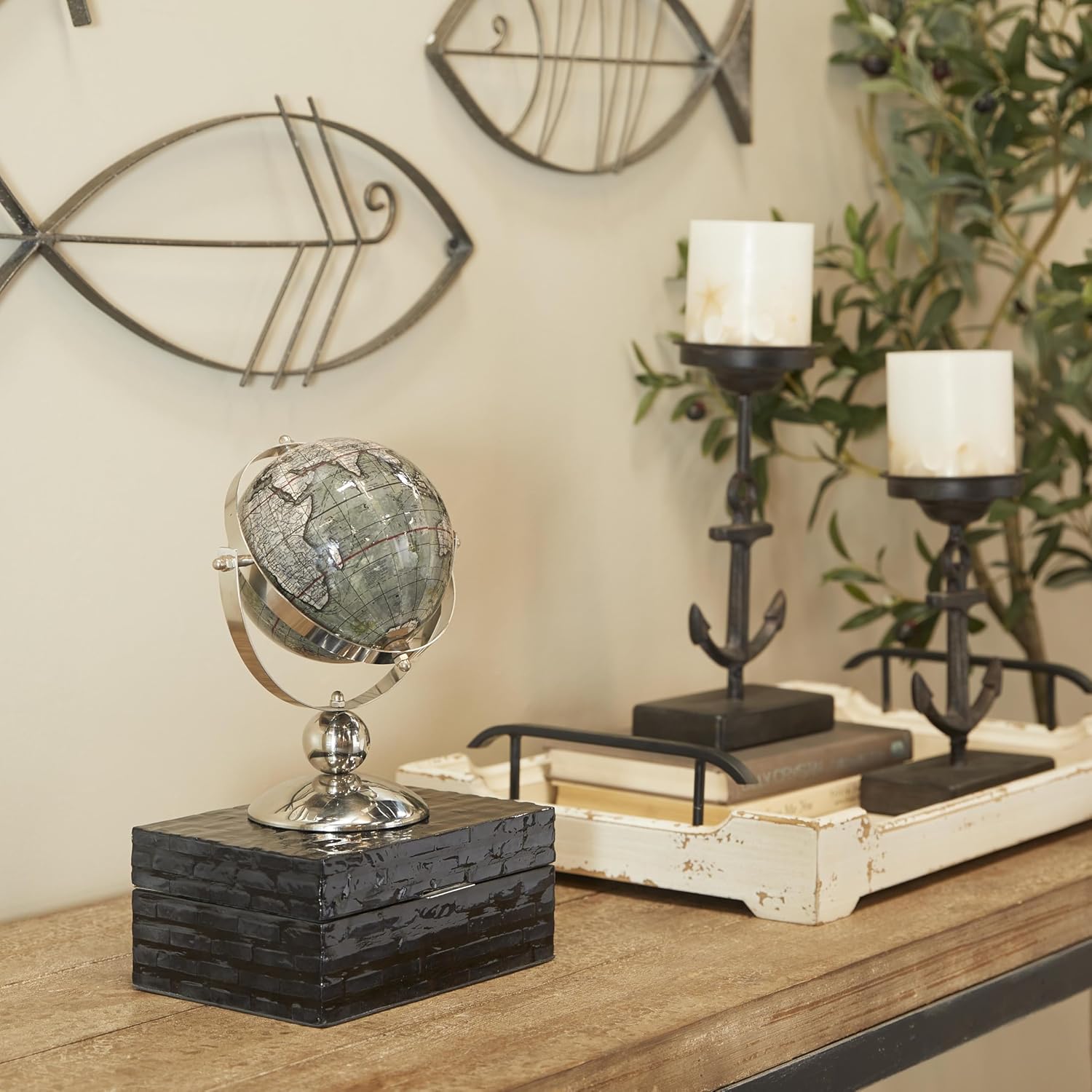 Benzara Metal Planter Upgrade The Decor Appeal of Short Spaces