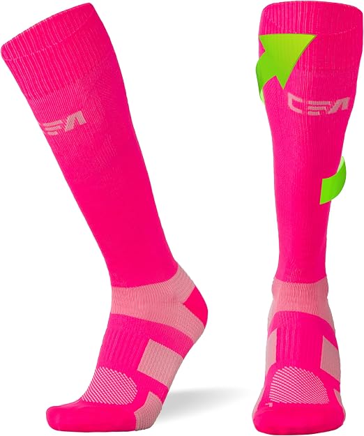 COMPRESSION FOR ATHLETES COMPRESSION FOR ATHLETES Chaussettes de Contention Haut de Gamme avec Soutien de la Voûte Plantaire