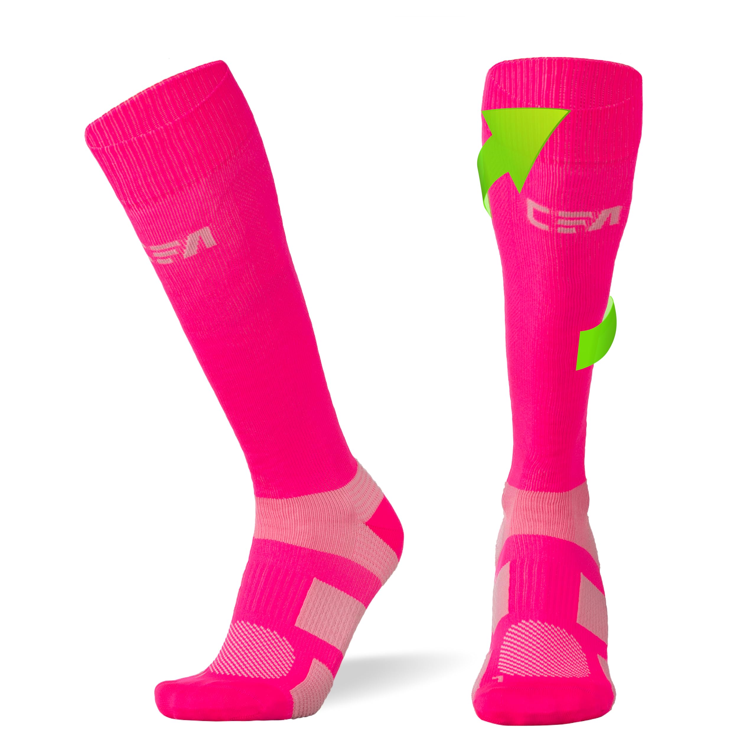 CFA V1 Calze Compressione Graduata Donna e Uomo | Calze Elastiche Sportive Per Circolazione, Vene Varicose, Gravidanza, Antitrombo, Ciclismo, Running | Made In EU FOR ATHLETES