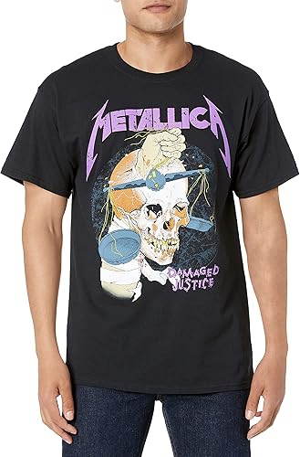 Metallica Camiseta unisex para adulto Mt-50040188-SM, color negro, talla S de EE. UU, Negro -