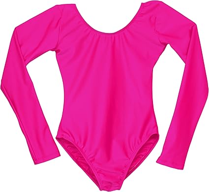 neon pink leotard