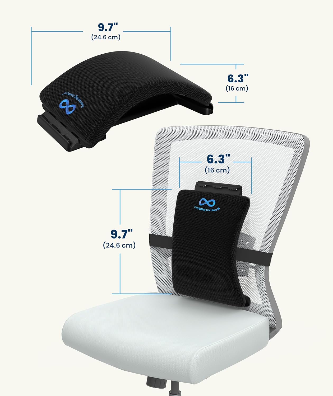 Everlasting Comfort Lumbar Support Board Back Stretcher for Lower Pain Relief - Adjustable Spine Decompression with 88 Acupressure Nodes - Back Cracking Device with Chair Strap for Posture Correction - Image 9