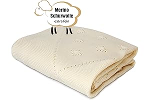 100% Organic Extra Fine Merino Wool Baby Blanket: Ultimate Comfort and Warmth