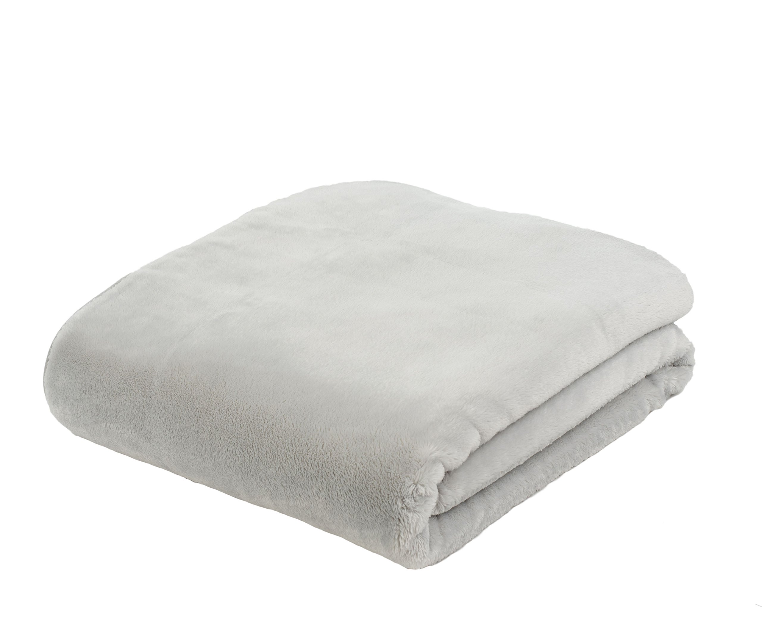 Gözze Silver - Premium Cashmere Feel Cuddly Living Room Blanket/Throw, 500 G/M², 130 X 170 Cm