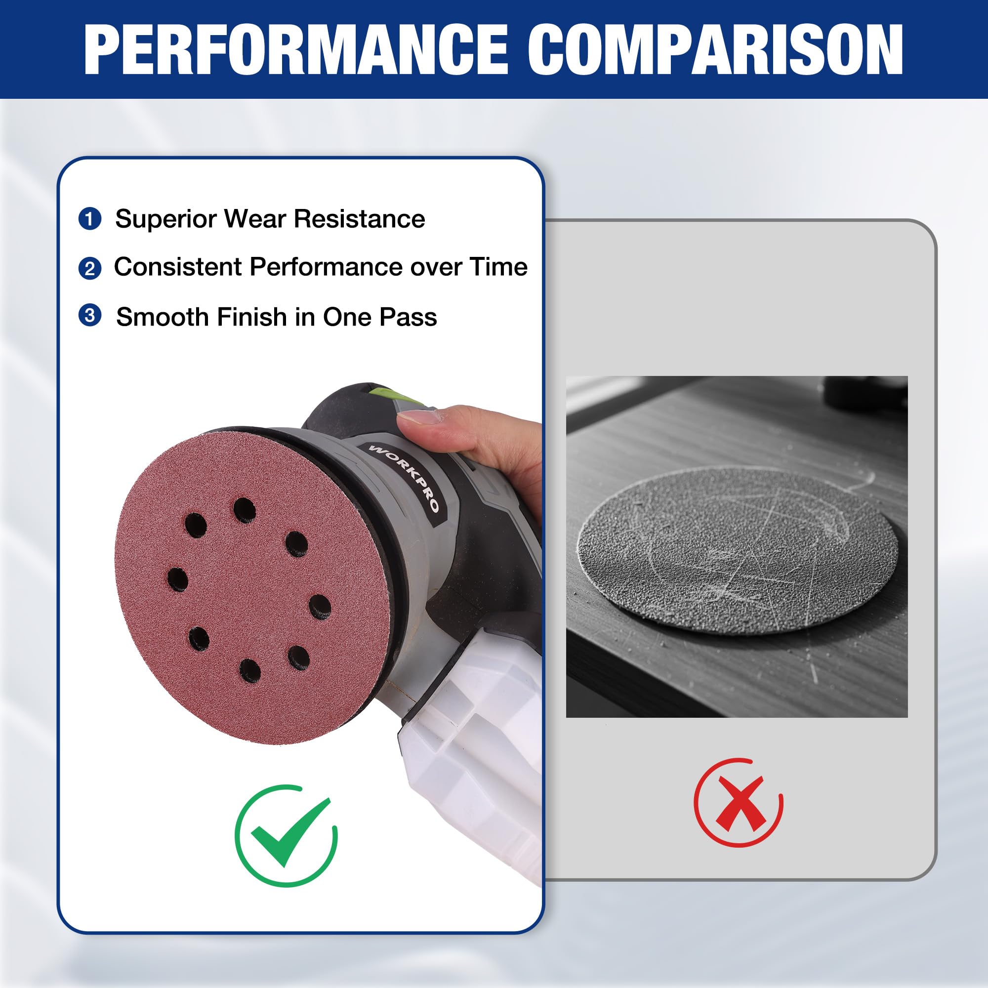 WORKPRO Sanding Discs - 50 Pack -6