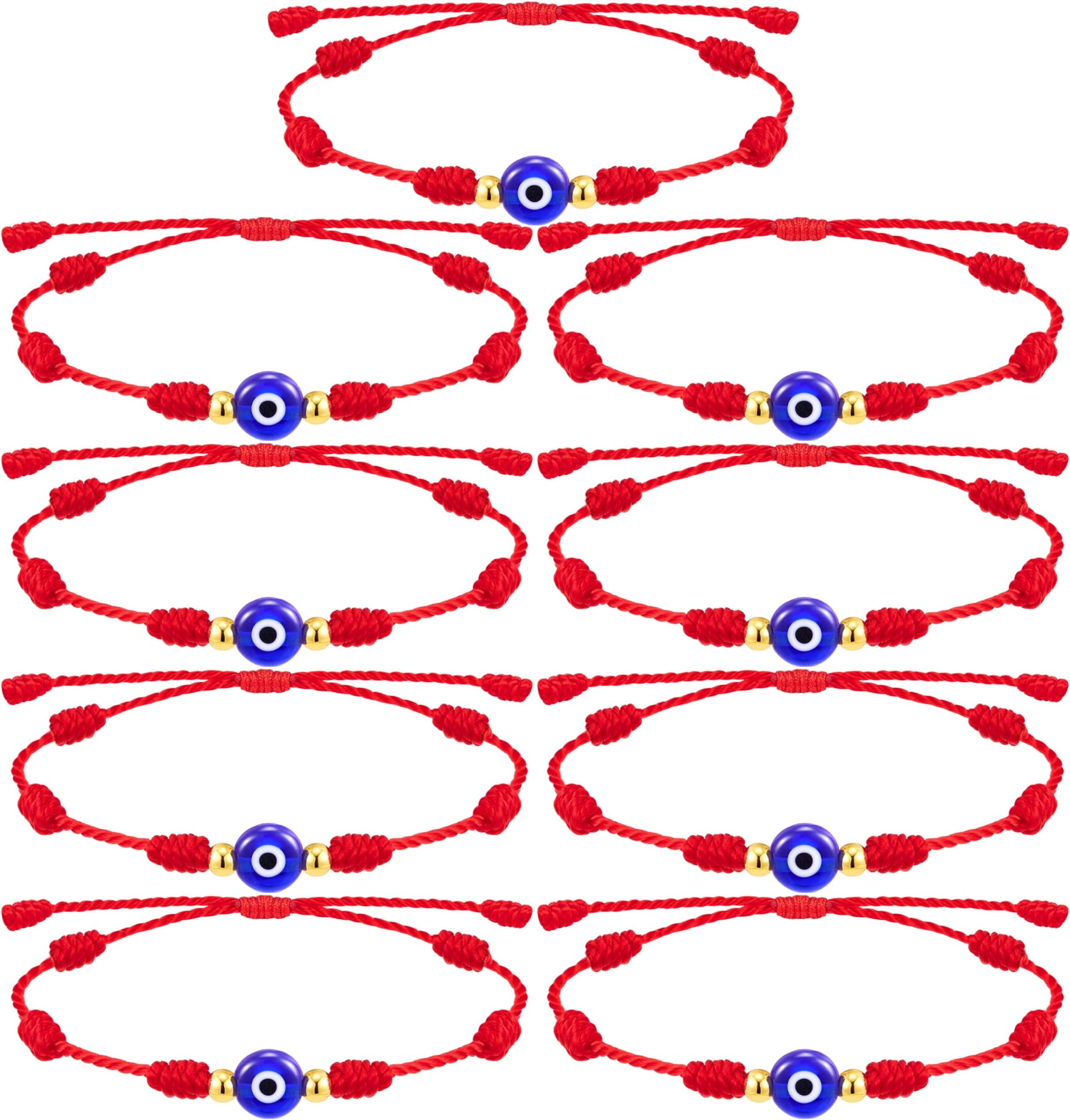 7 Knot Evil Eye Bracelets