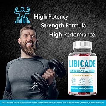 (2 Pack) Libicade Gummies - Official Libicade Premium Supplement Gummy for Men - Maximum Strength, All Natural Drive Advanced Formula Daily Support Overall Health & Wellness, 120 Gummies for 2 Months