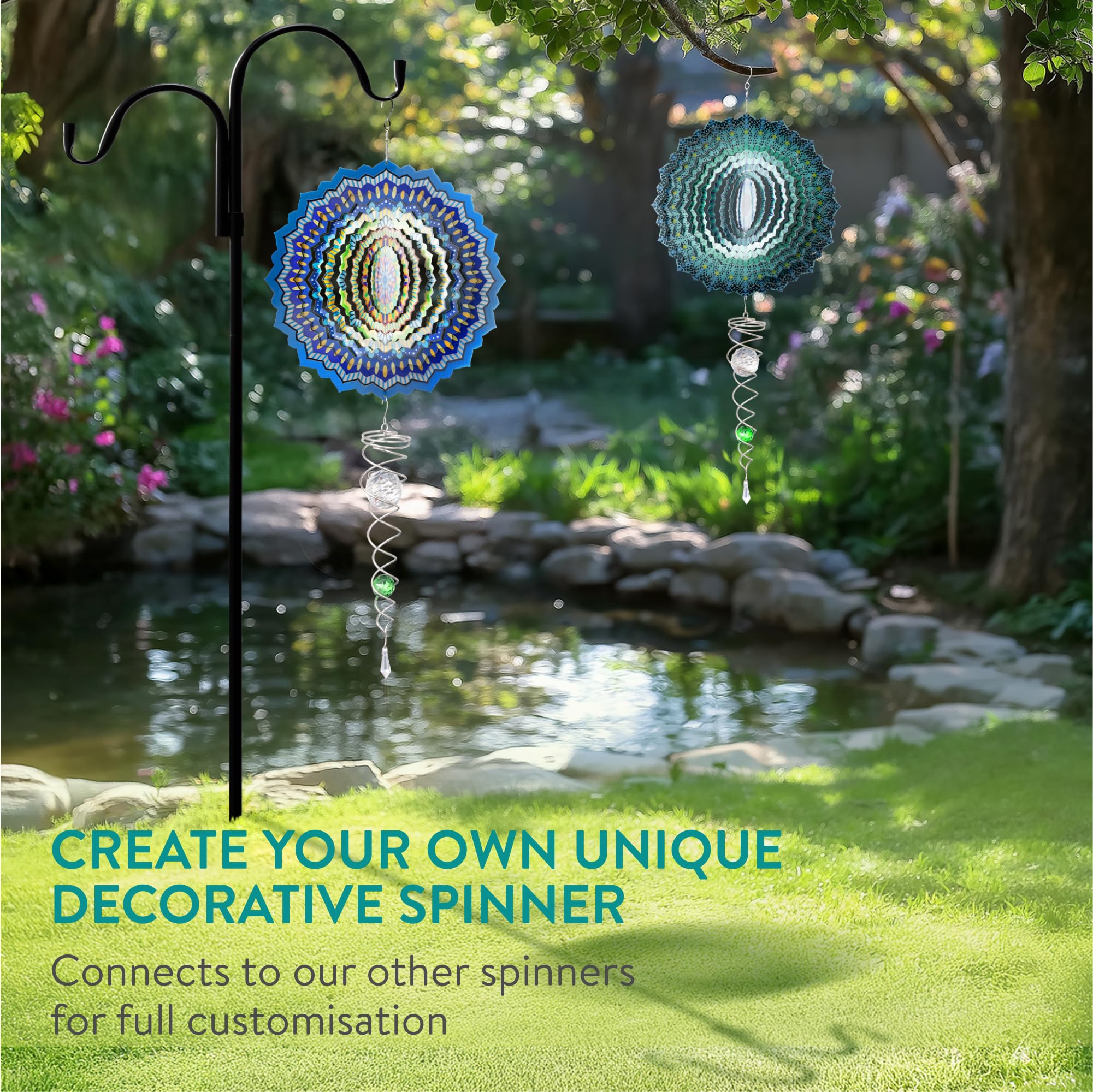 Navaris mandala windspinner tuindecoratie 30 cm