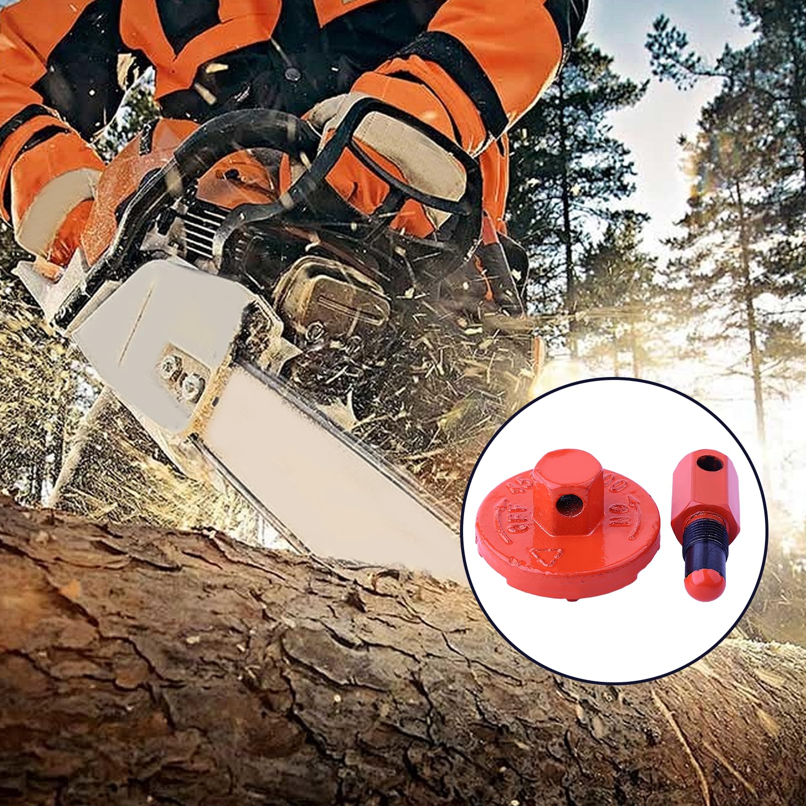 Herramienta de extracción de embrague para Husqvarna Rancher 340 345 346 350 351 353 445 450 455 460 502 54 16-03, motosierras 2 ciclos 45/52/58