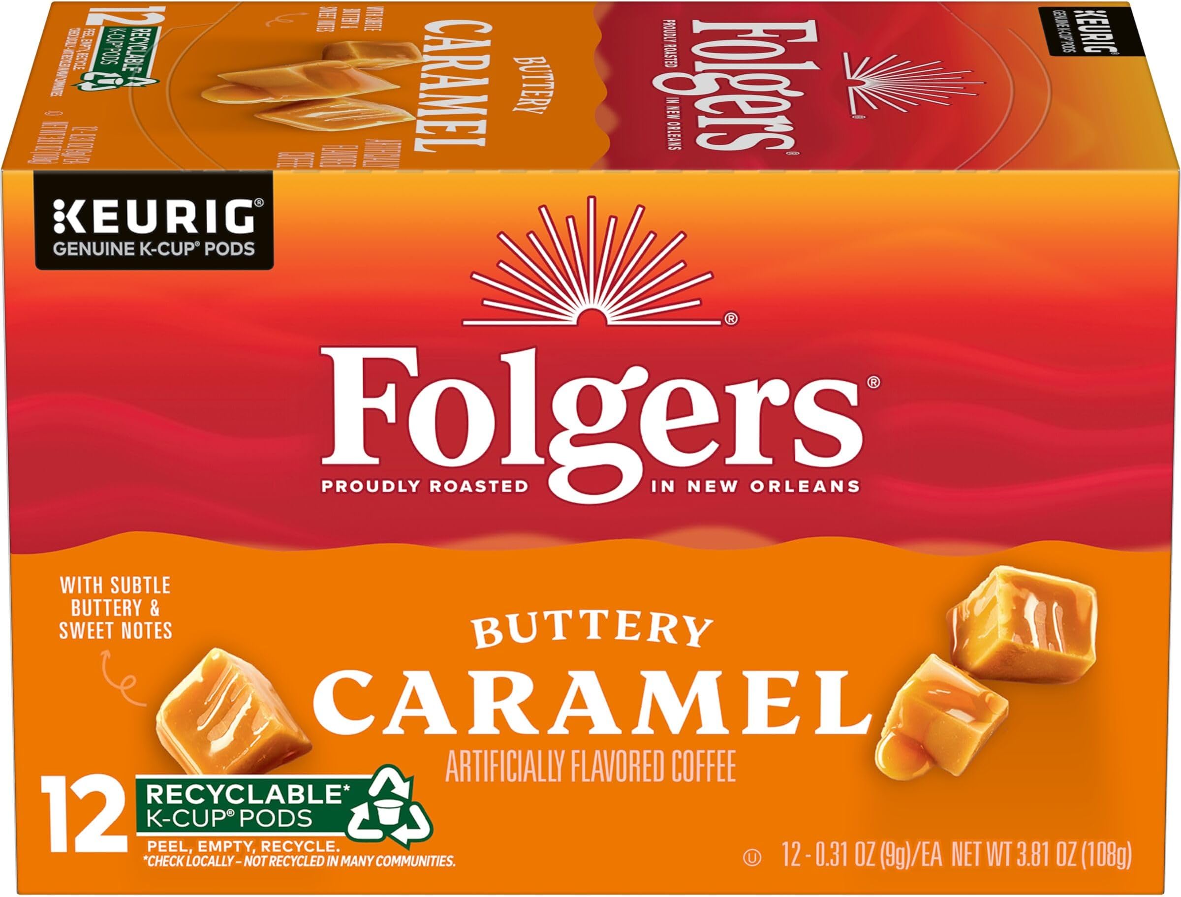 Buttery Caramel Flavored Coffee, 12 Keurig K-Cup Pods