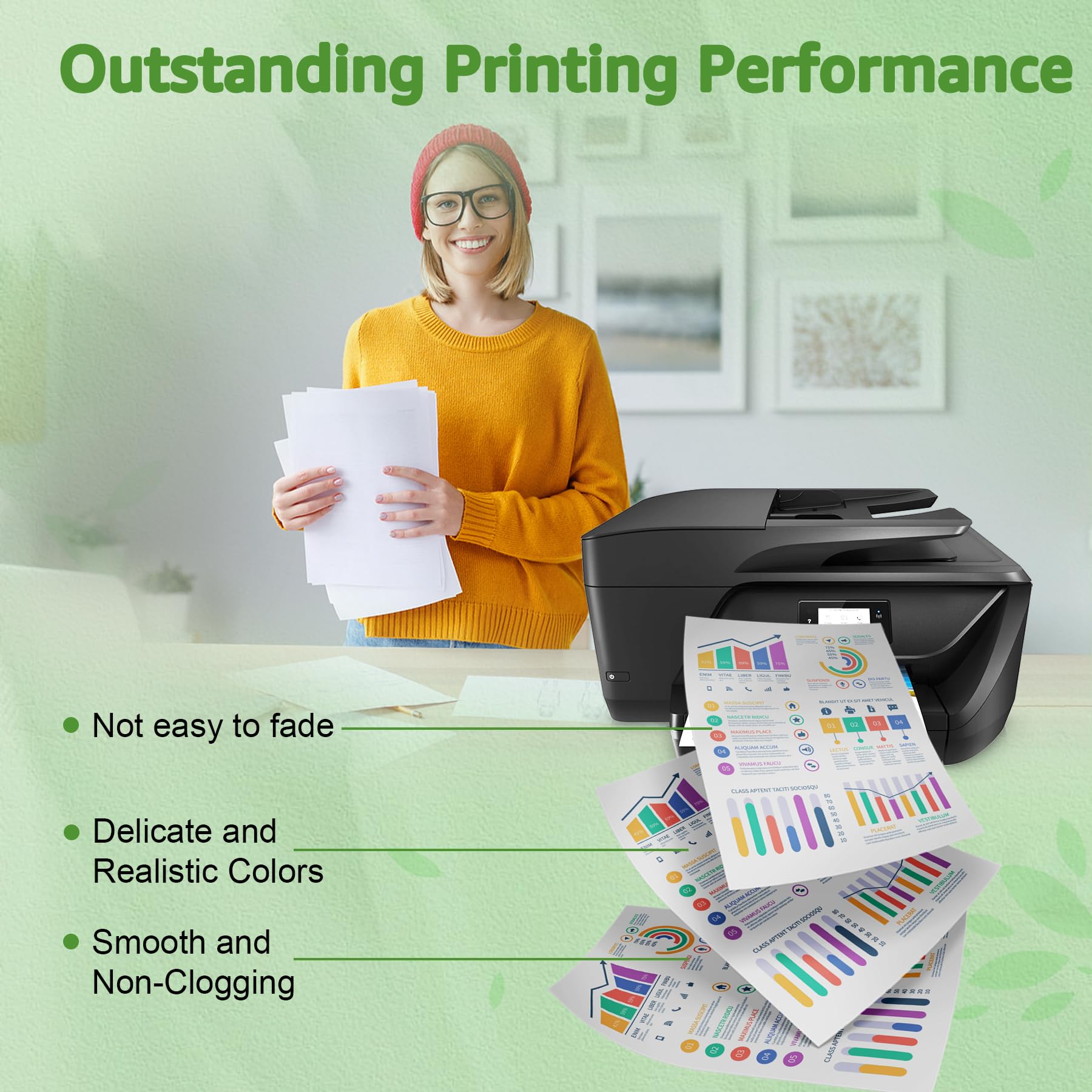 GREENSKY Cartucce 903 XL Compatibile cartuccie per HP 903 XL Multipack 903XL Cartucce per HP Officejet 6950 6960 Officejet Pro 6960 6970 All-in-One Stampante (Nero, Ciano, Giallo, Magenta, 4-Pack)