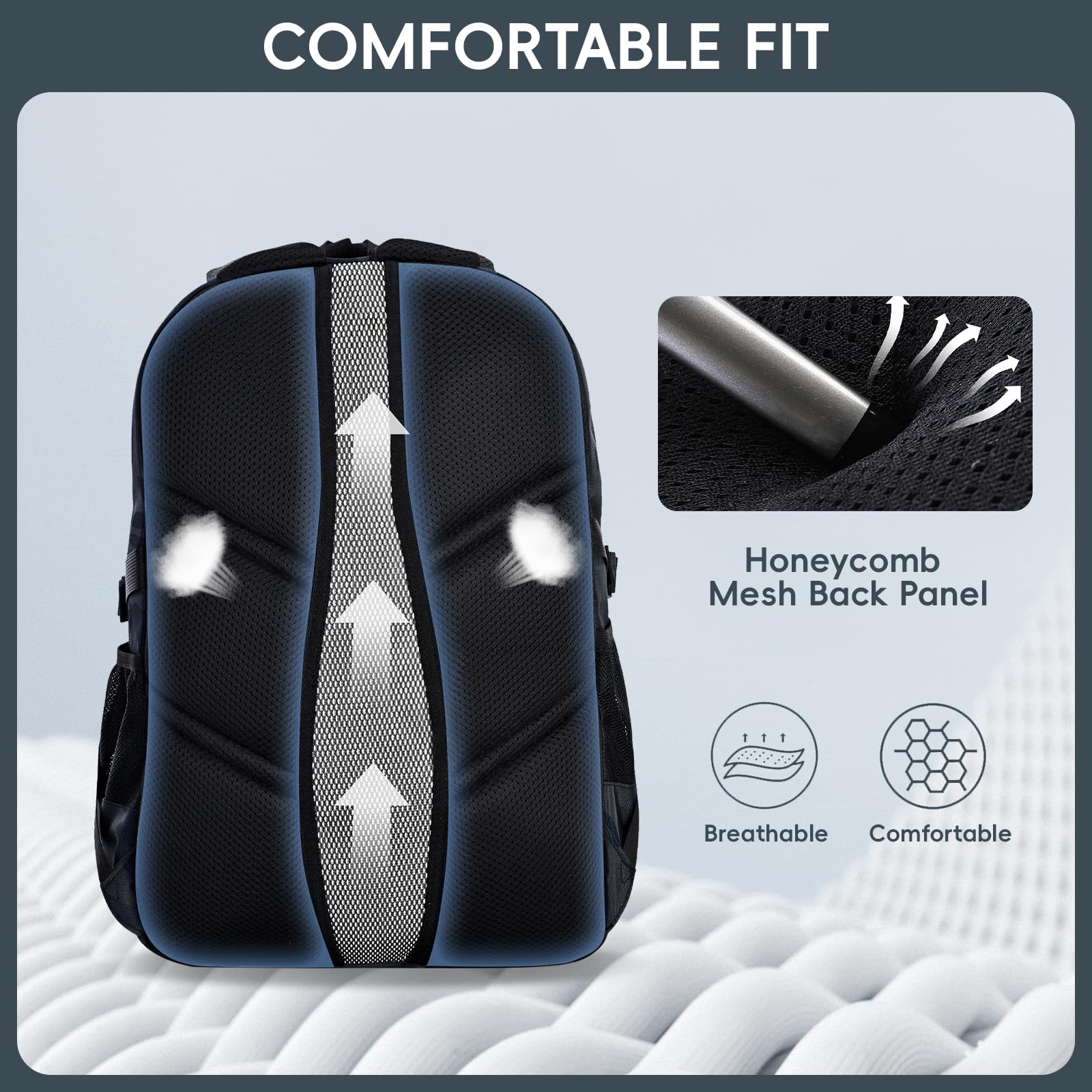 Tanou Schulrucksack Jungen Rucksack Teenager, Camouflage-Schultasche für Jungen mit Großer Kapazität, Modischer Ranzen Tagesrucksack für Schule und Reisen, Grün