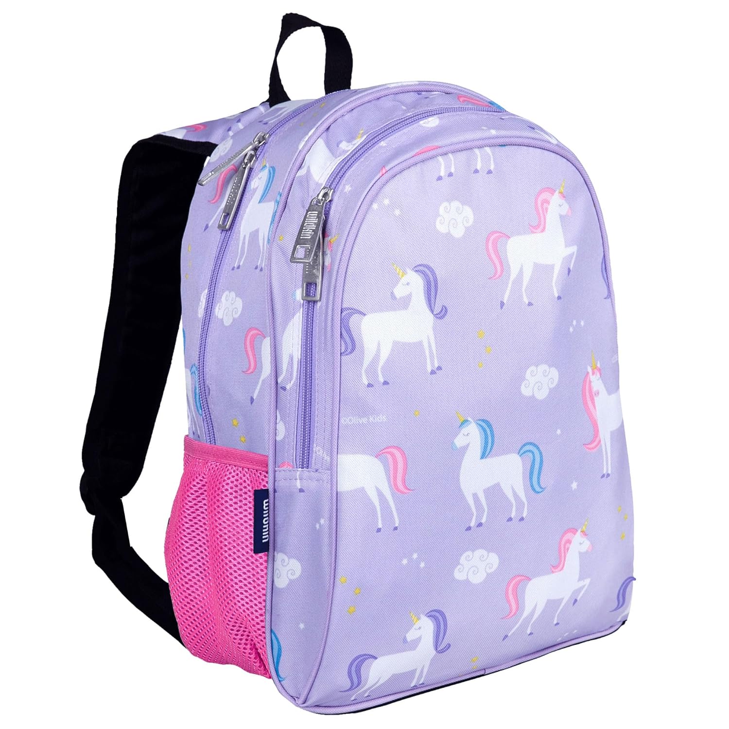 Wildkin 15-inch Kids Backpack Durable Padded Adjustable for School Travel - Unicorn