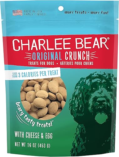 Miniatura 9 de Charlee Bear - Premios Original Crunch naturales para perro hecho en los Estados Unidos golosinas bajas en calorías para entrenar o premiar