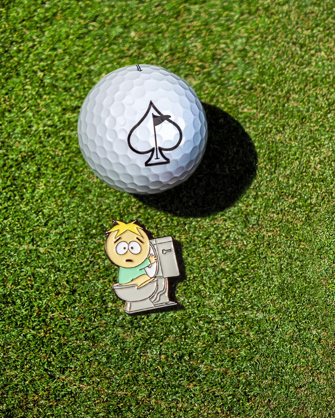 Pins & Aces Golf Ball Marker - Premium Metal, Unique Enamel Paint Custom Design - Attaches to Any Magnet - Add Style & Customize Your Golf Game