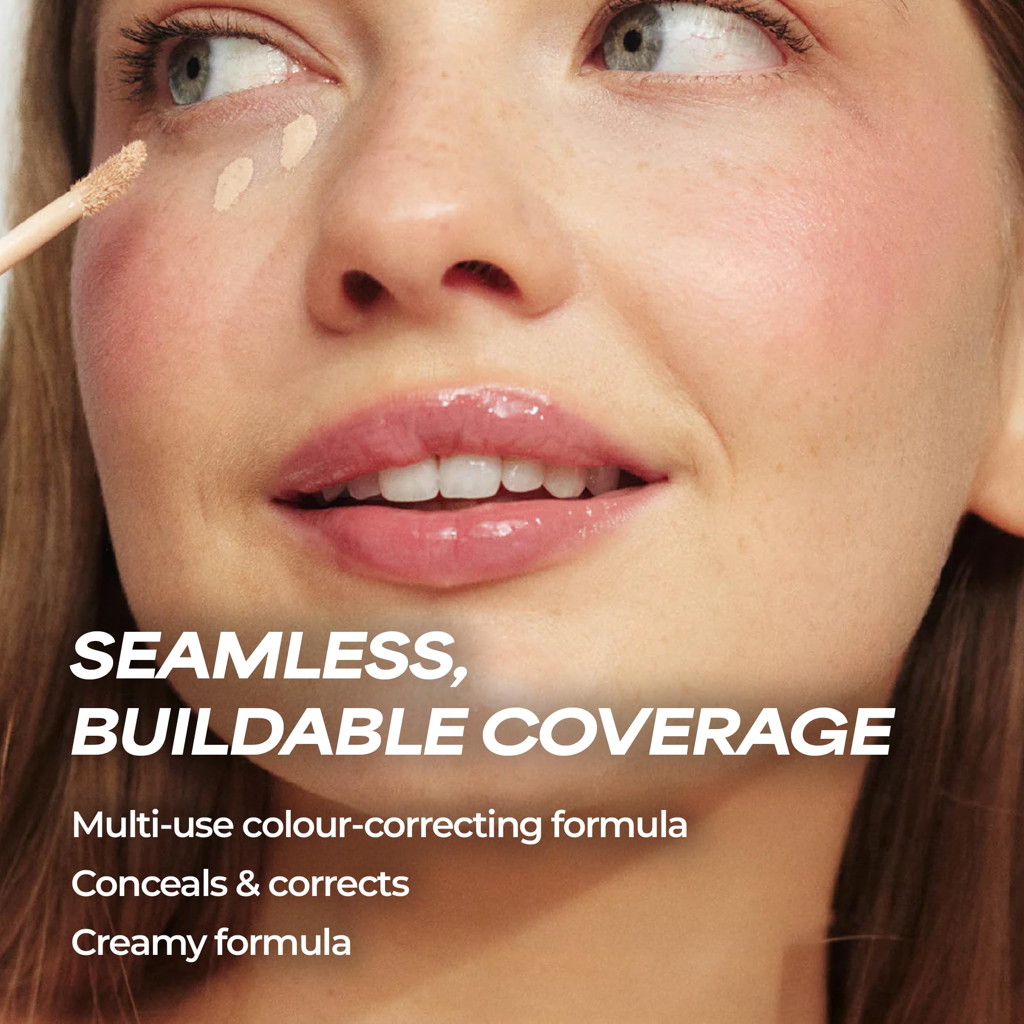 MCoBeauty, Brighten & Perfect Cream Concealer, Light 3, Beige, Buildable Coverage with Vitamin E, Hyaluronic Acid & Aloe Vera - Image 3
