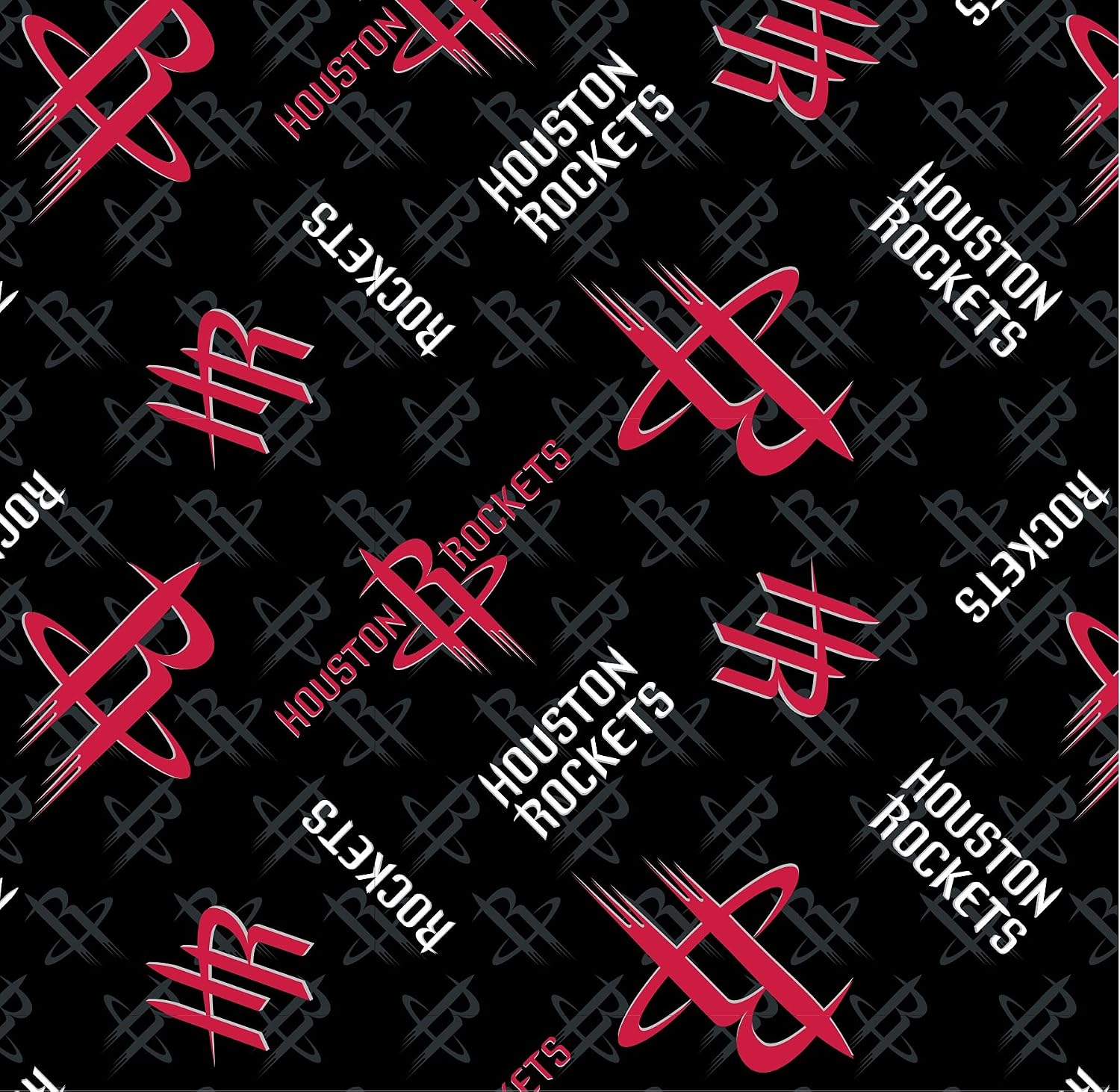 Quilting Cotton for Sewing – NBA Collection - 100% Cotton - Soft, Decorative Material - Pre-Cut 44-45 Inches Wide x 2 Yards - by Camelot Fabrics - Houston Rockets