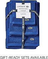 Vista 5 de Lacoste Heritage - Tapete para la ducha de algodón Supima, color azul surf, de 21 x 31 pulgadas