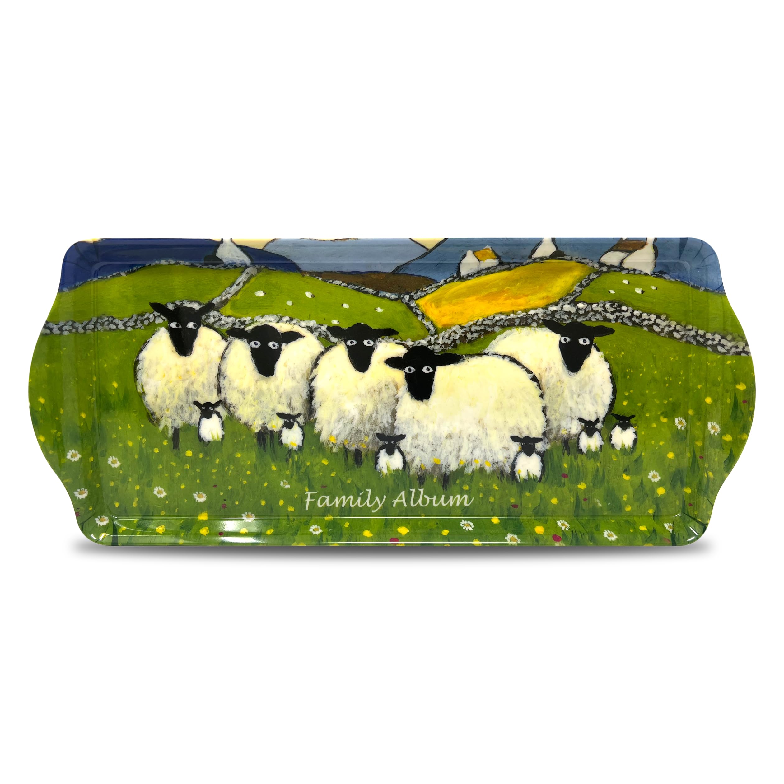 Medium Serving Tray by Thomas Joseph - Family Album - Funny Sheep Gift