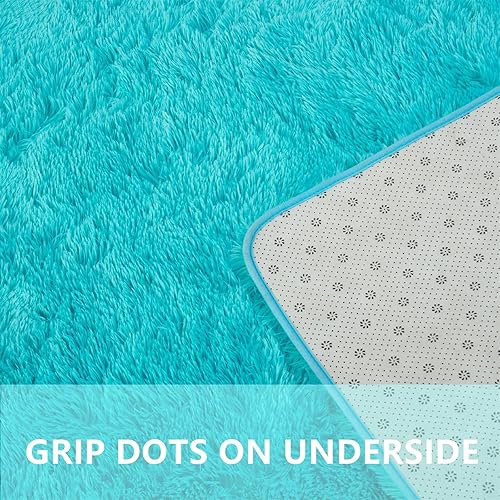 Miniatura 77 de AMTOVO Alfombras de área para sala de estar, 6 x 9 pies, color negro y gris, alfombra grande y esponjosa, alfombra para dormitorio, alfombra