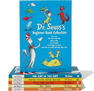 Dr. Seuss Beginner Books Boxed Set: Cat in the Hat, Green Eggs & Ham, Hop on Pop & More - 5 Hardcover Classics for Kids 3-7