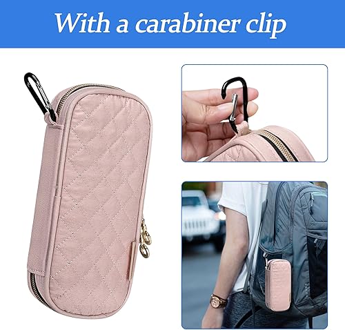 Miniatura 5 de Yarwo Maletín de viaje con 2 paquetes de hielo mejorados para 6-8 horas de tiempo de enfriamiento, bolsa organizadora aislada para medicamentos