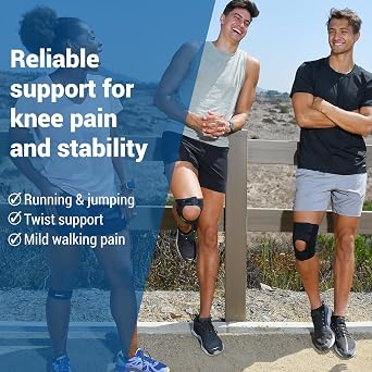Zamst Filmista Ultra Thin Knee Support - Athletic Knee Brace for Men and Women for Stabilization - Knee Sleeve for Running - Medium