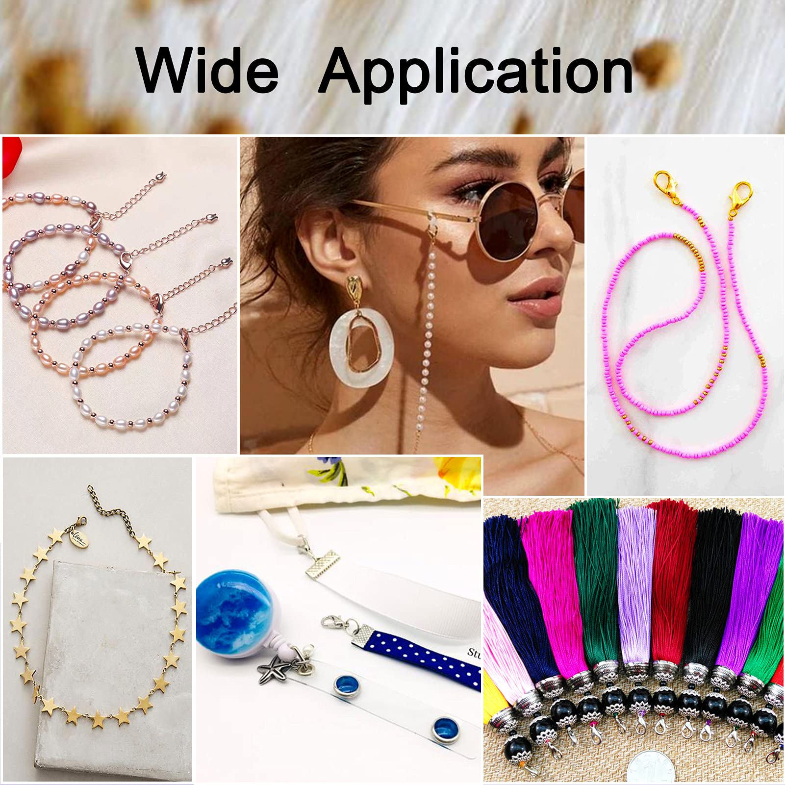 SGERUFZ 6 Mousquetons Miniatures - Fermoir Pour Bracelet, Attache En