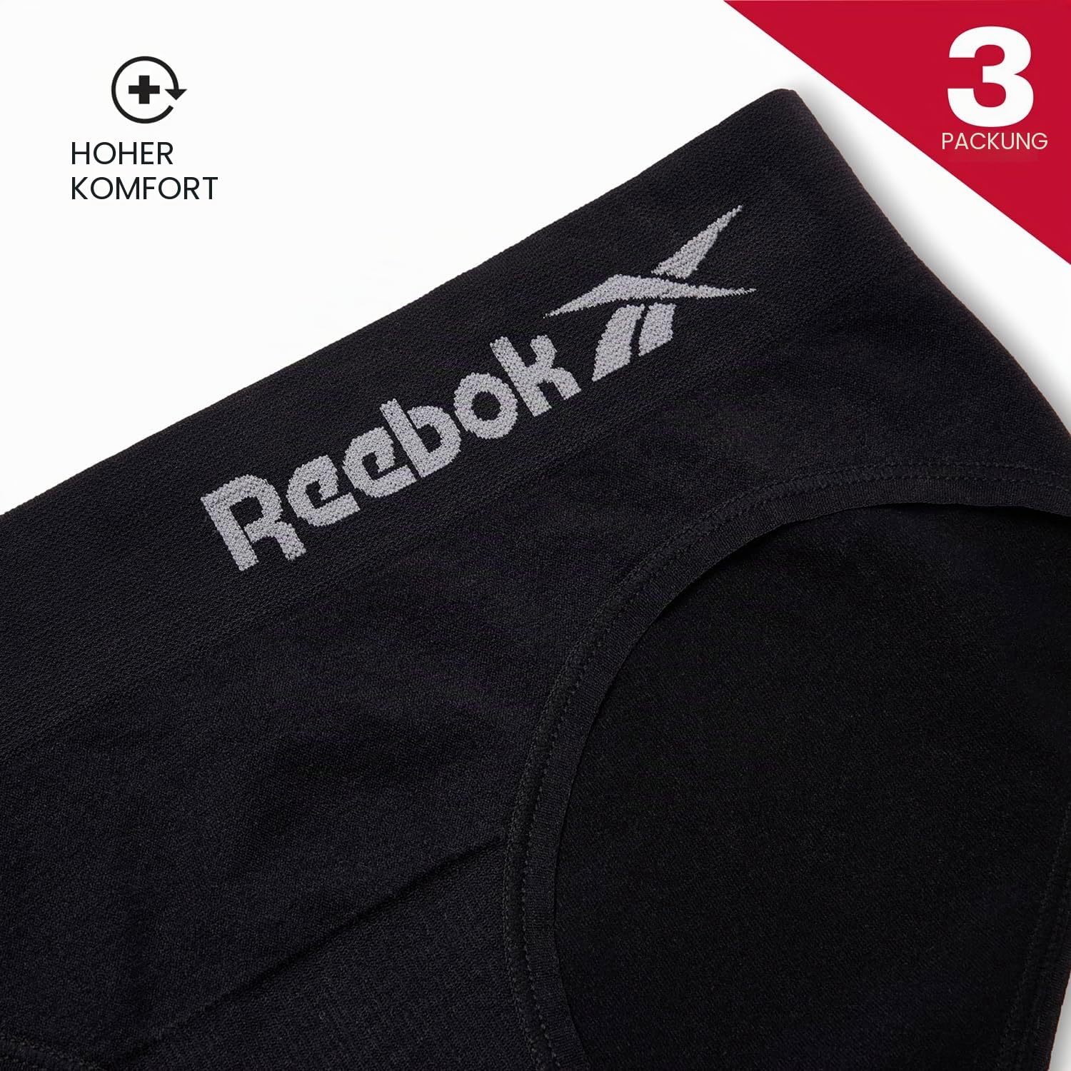 Reebok Damen Raina Damenunterwäsche (3er Pack)