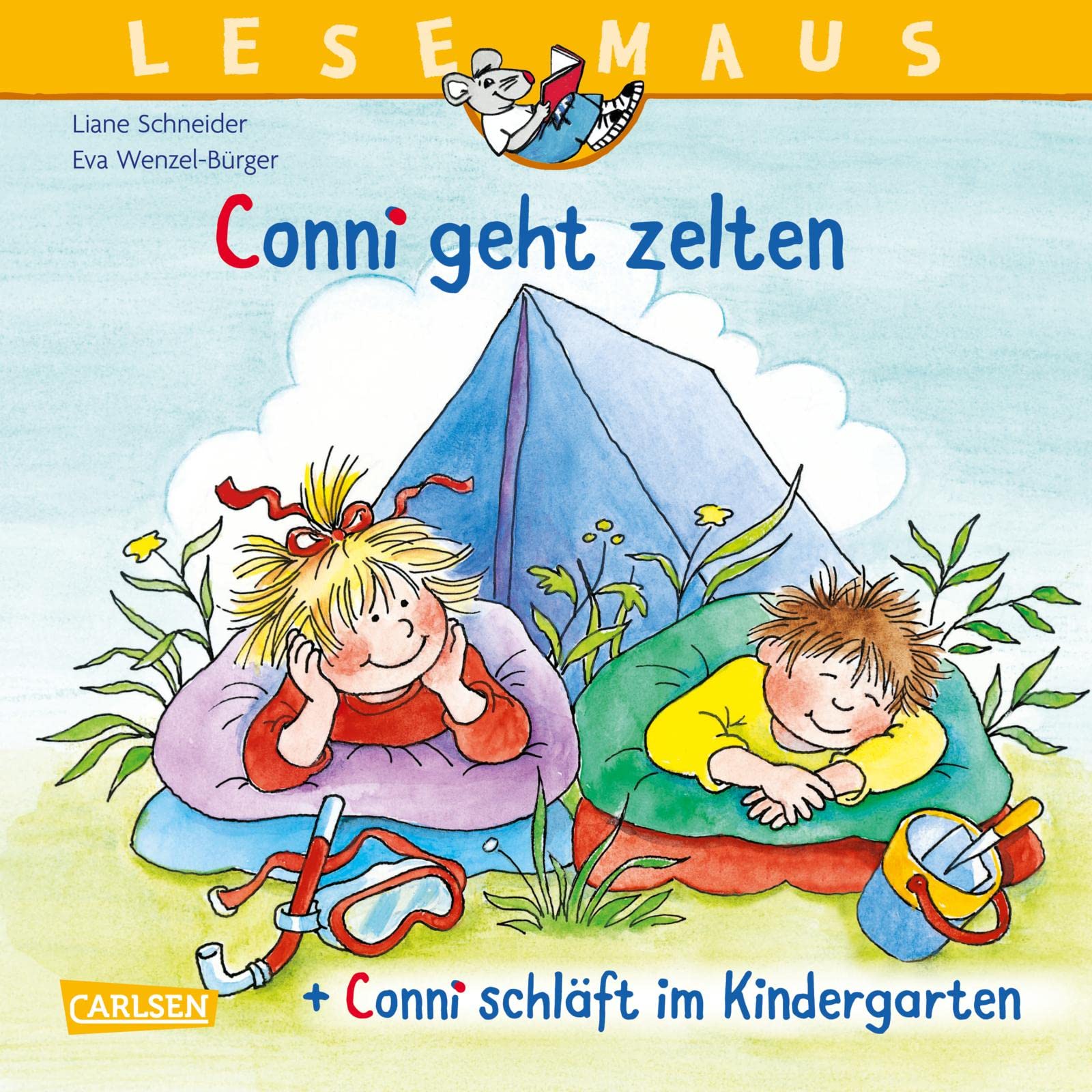 LESEMAUS 205: "Conni geht zelten" + "Conni schläft im Kindergarten" Conni Doppelband: 2 Geschichten in 1 Band (205)