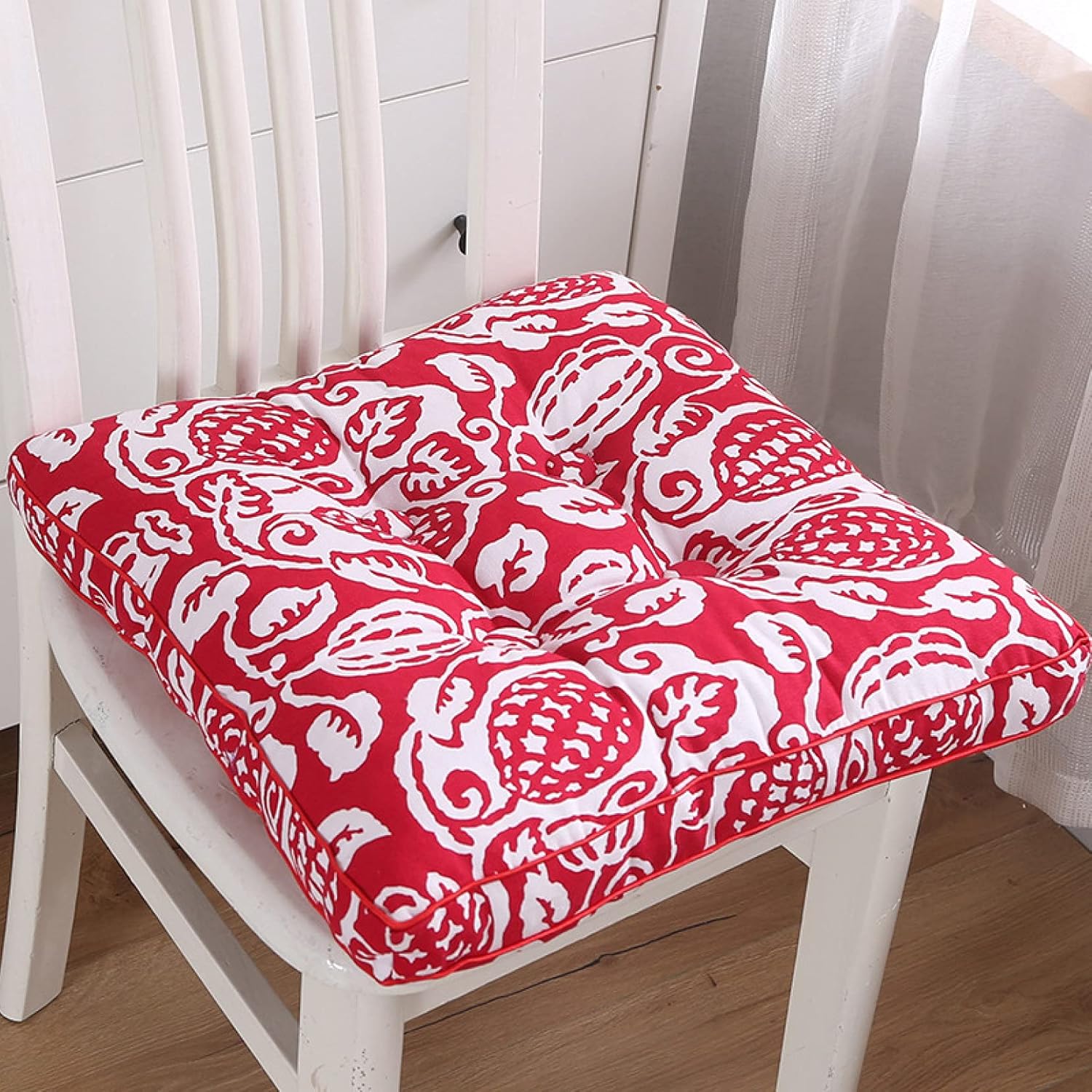 [qkeusf] クッション おしゃれ 45*45cm*4 座布団 床 座る クッション 北欧 フロアクッション 丸 洗える 一人暮