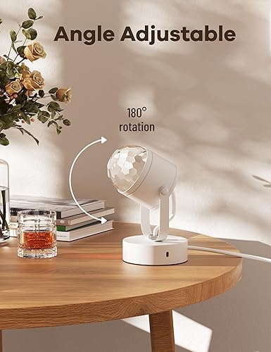 Miniatura 5 de Joyzy Lámpara de mesa dinámica con ondas oceánicas, proyector de luz nocturna de ondas de agua para habitación, decoración de fiesta de Navidad,