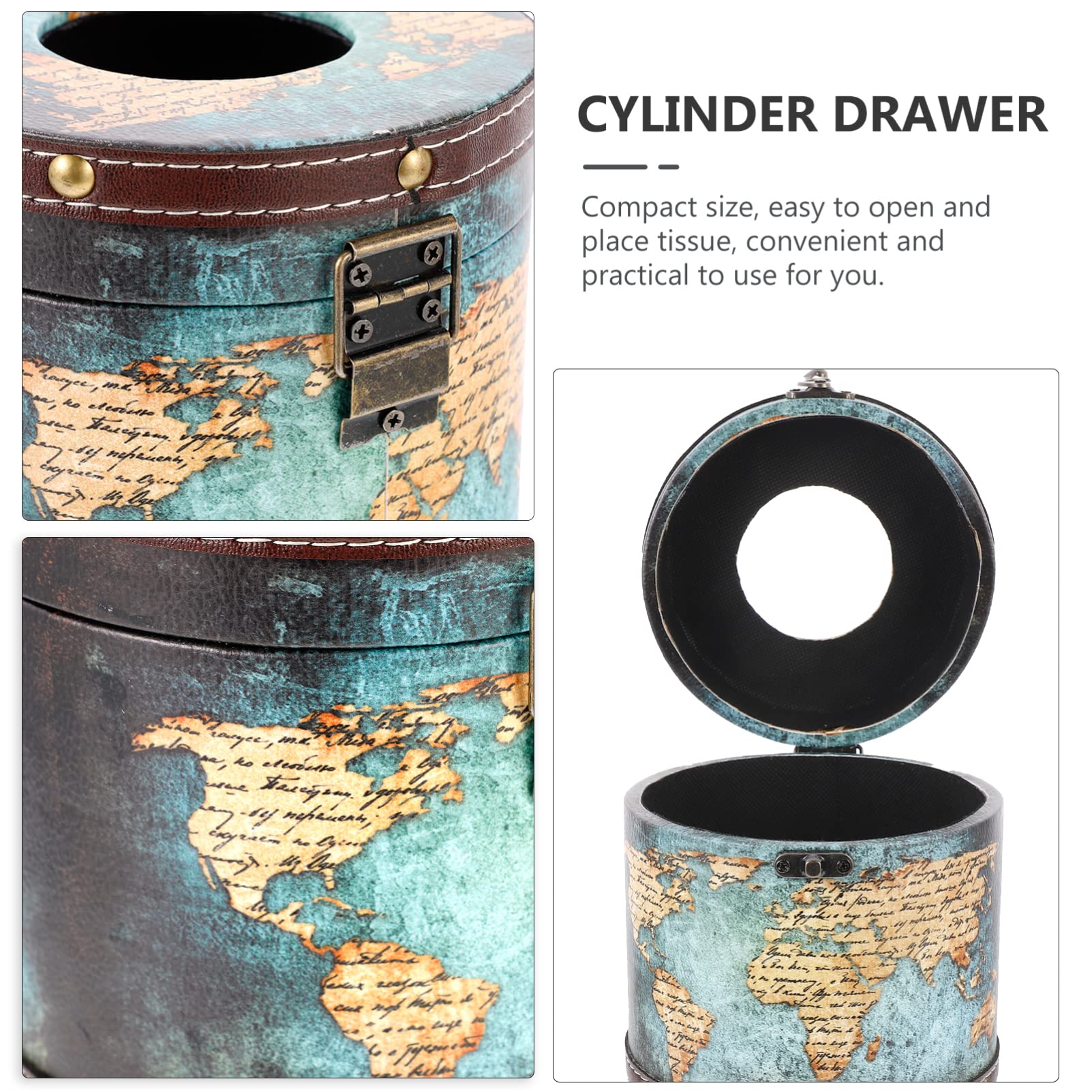 RORPOIR 1Pc Chic Tissue Box Holder Retro Tissue Organizer for Home Office Stylish Napkin Box for Easy Access Material Simple Design for Comfortable Atmosphere