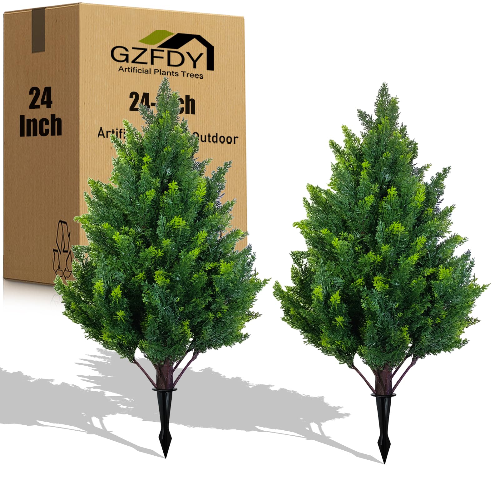 GZFDY 2ft Cedar Spike Set