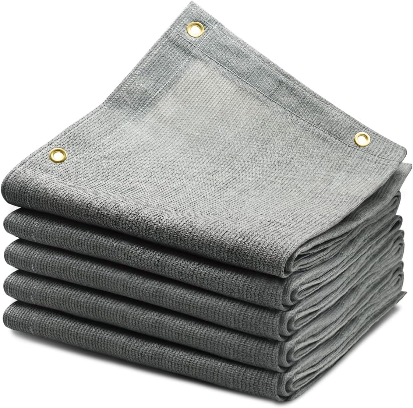 90% Sun Shade Cloth, 10X10Ft Pergola Shade Cover, Reinforced Grommets, UV Protected Shade Fabric Privacy Screen Canopy Ideal for Pergola, Patio, Garden, Porch, Deck & Backyard Retreats 10X10Ft Gray