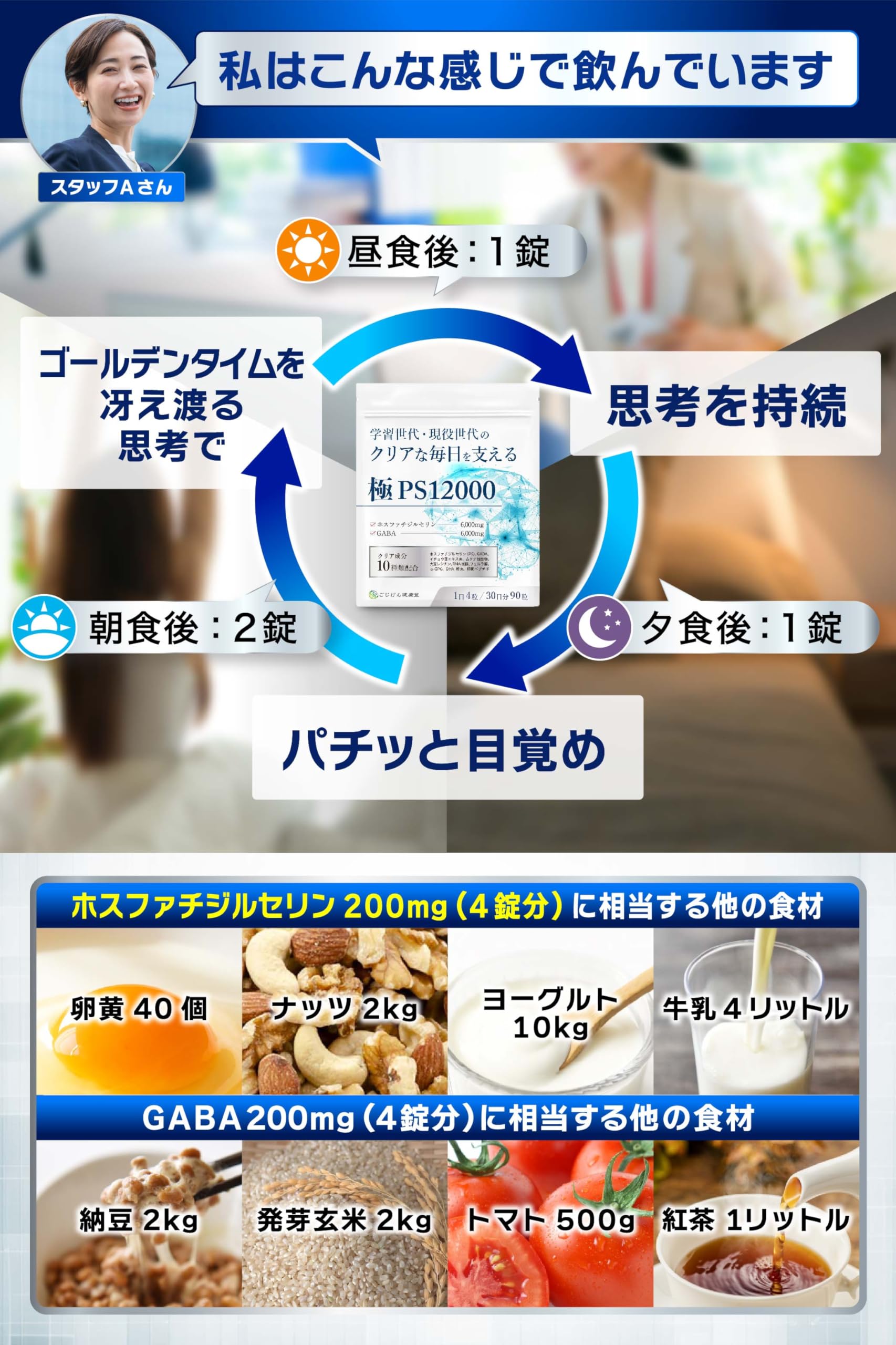 Amazon.co.jp: 【脳神経科医が監修】 ホスファチジルセリン サプリ