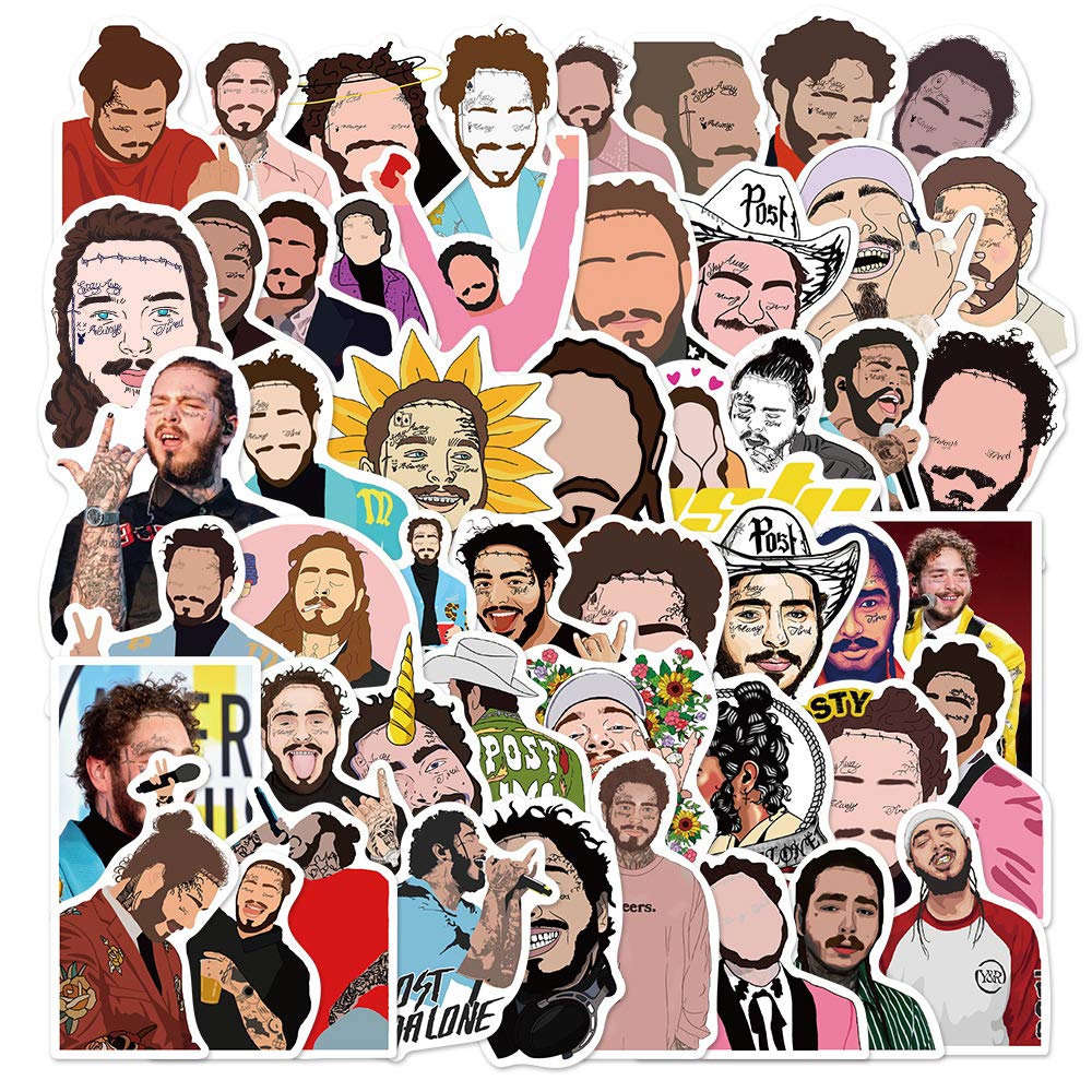 Amazon.co.jp: Post Malone ステッカー 50枚セット PVC 防水