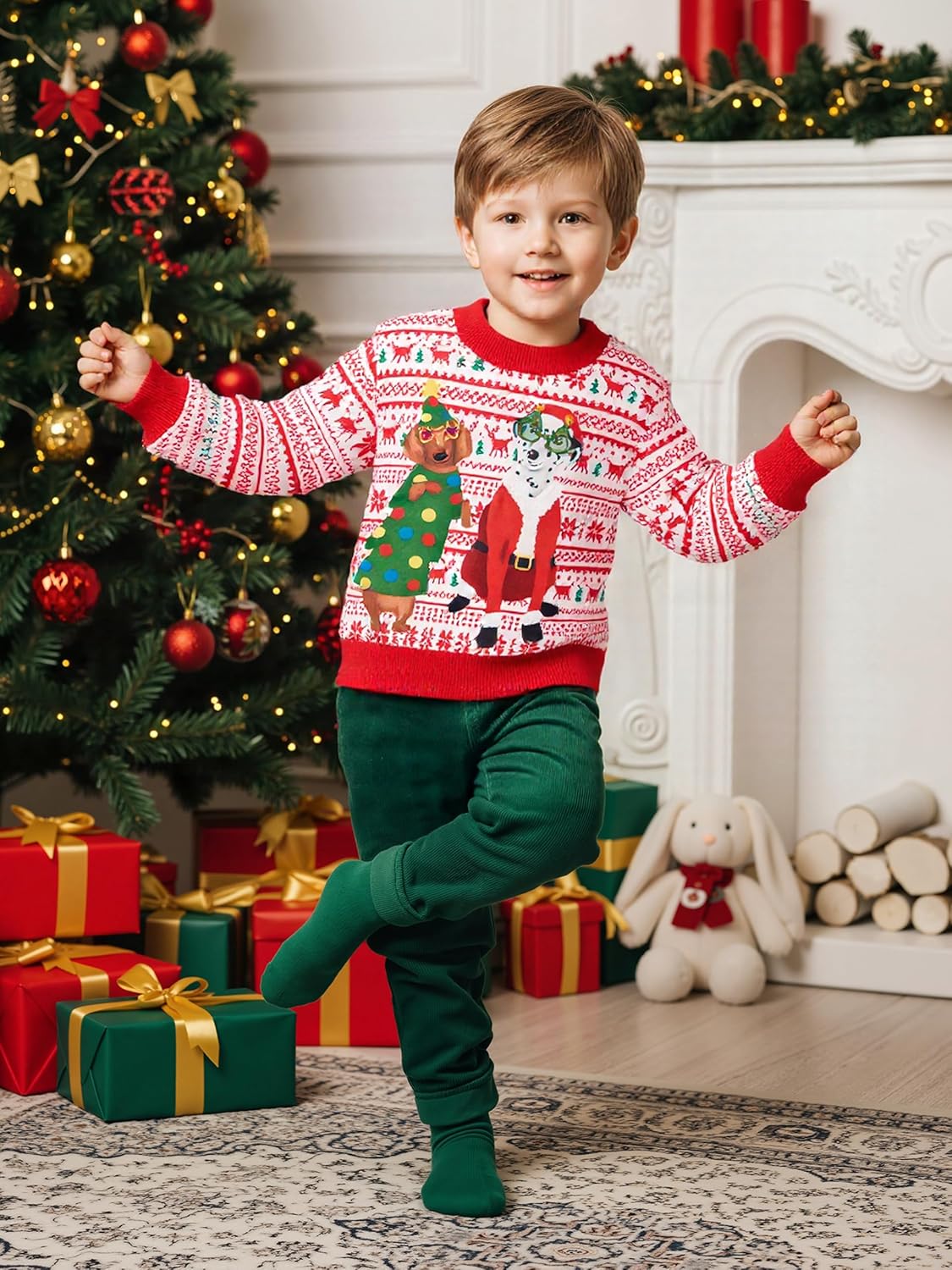 Toddler Boys Ugly Dogs Christmas Sweatshirt