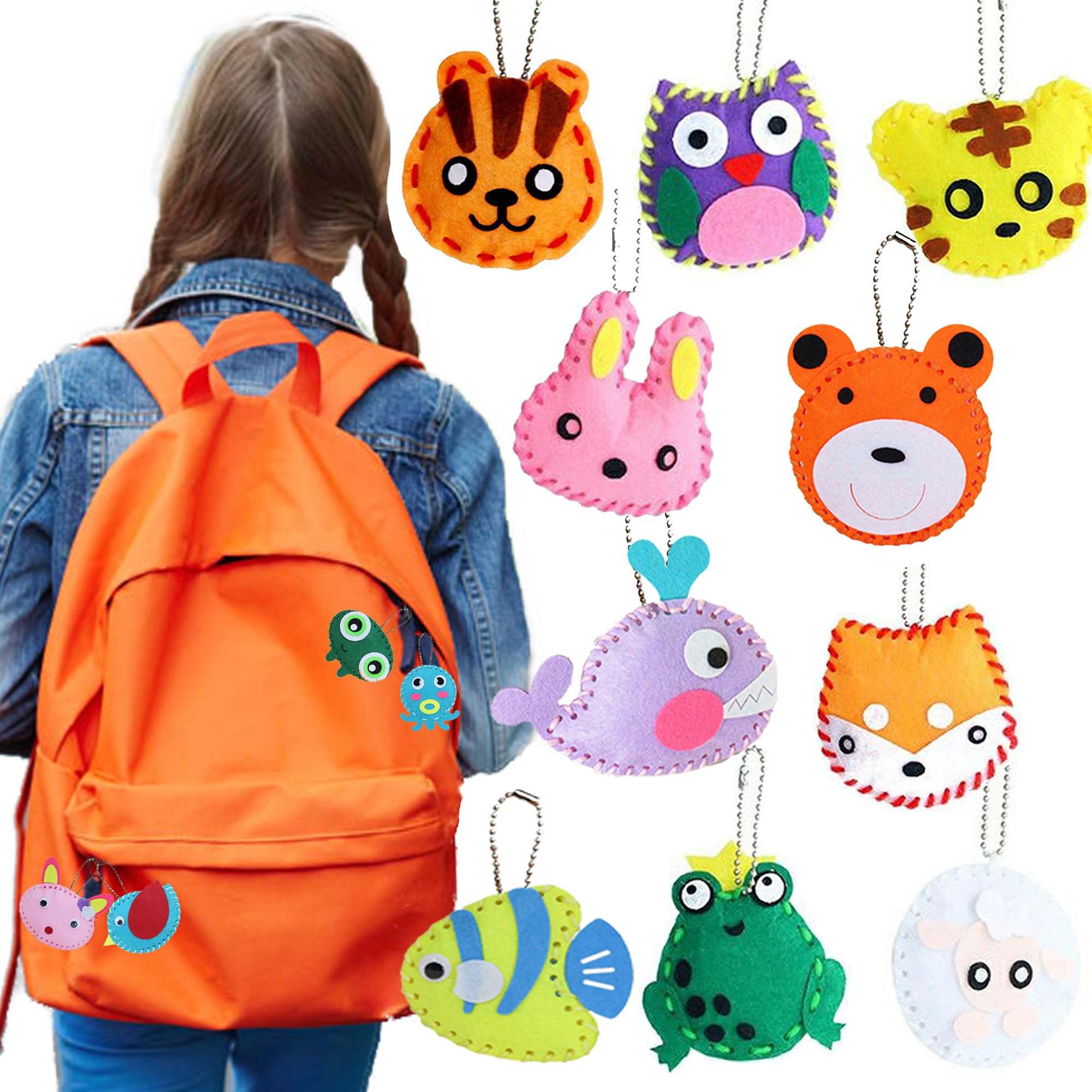 Kit De Couture Garçon Kit Couture Enfants - 6 Animaux En Feutre à Créer Soi-Même Kit De Couture Enfant