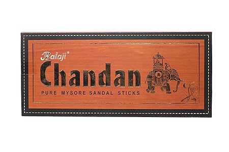 Balaji Chandan - Pure Mysore Sandal Incense Sticks - 25 Sticks