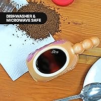 Vista 4 de Fairly Odd Novelties DONUT TOUCH MY COFFEE Taza Fairly Odd Novelties-12oz de Cerámica con Forma para Té Cacao, Talla Única, Marrón, FON-10288