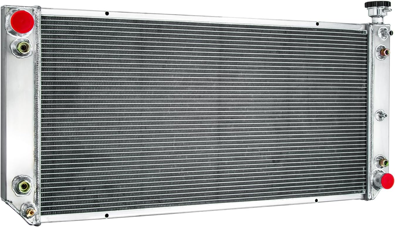 3 Row Aluminum Radiator Fits for 1988-1993 Chevy GMC C/K 1500 2500 3500 6.2L V8 34"Wx17"H Core