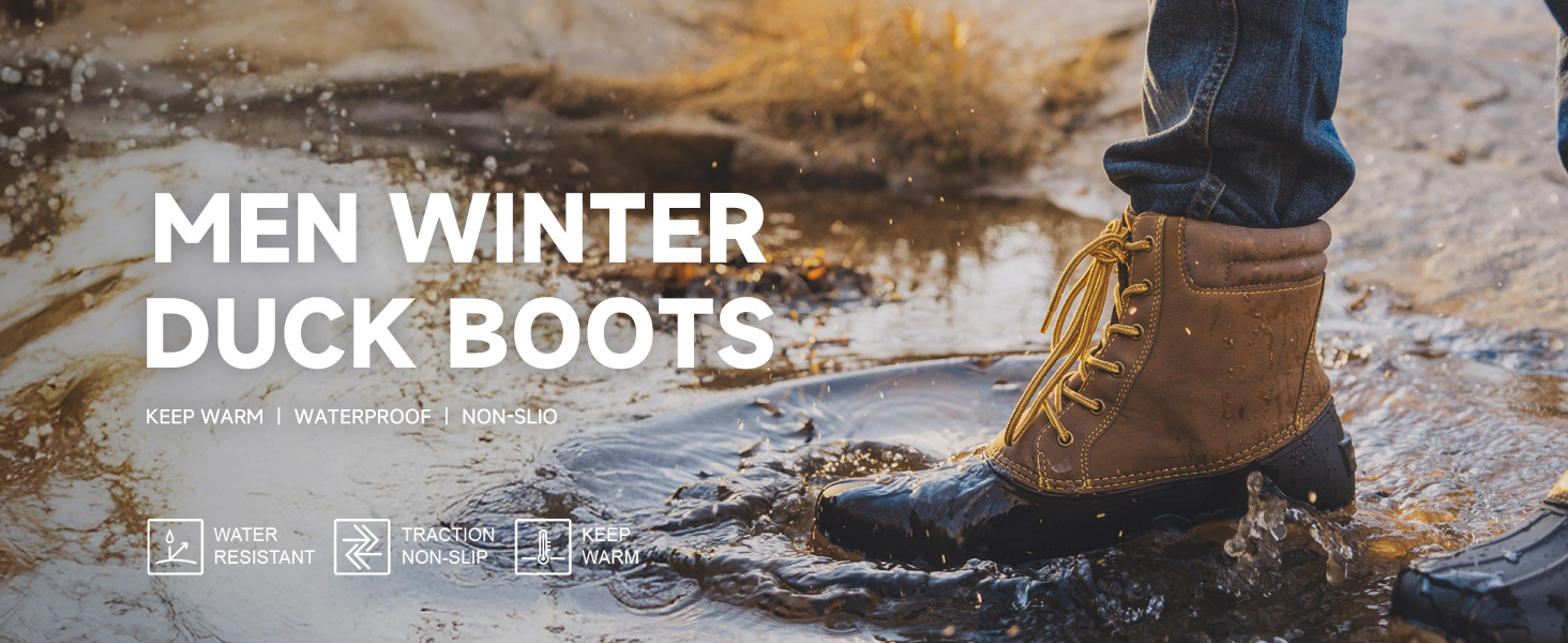 mens low duck boots