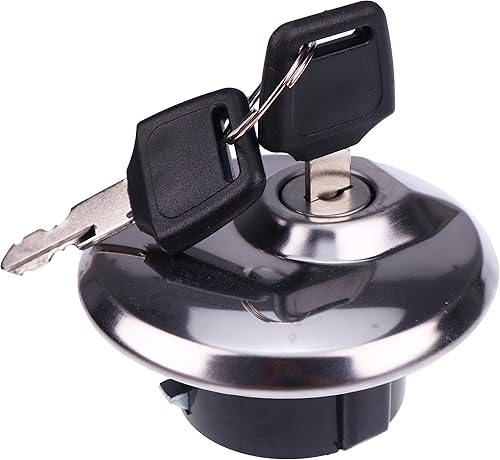 JEENDA Tapa del depósito de combustible con 2 llaves 44200-38850, 44200-12870 compatible con Suzuki VS750GLPM 1988-1991, VS800GLV 1992-1997,