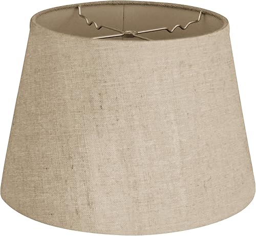 Miniatura 4 de Royal Designs, Inc. HB-609-14LNBG Empire - Pantalla para lámpara (9 x 14 x 10,5 pulgadas), color beige lino