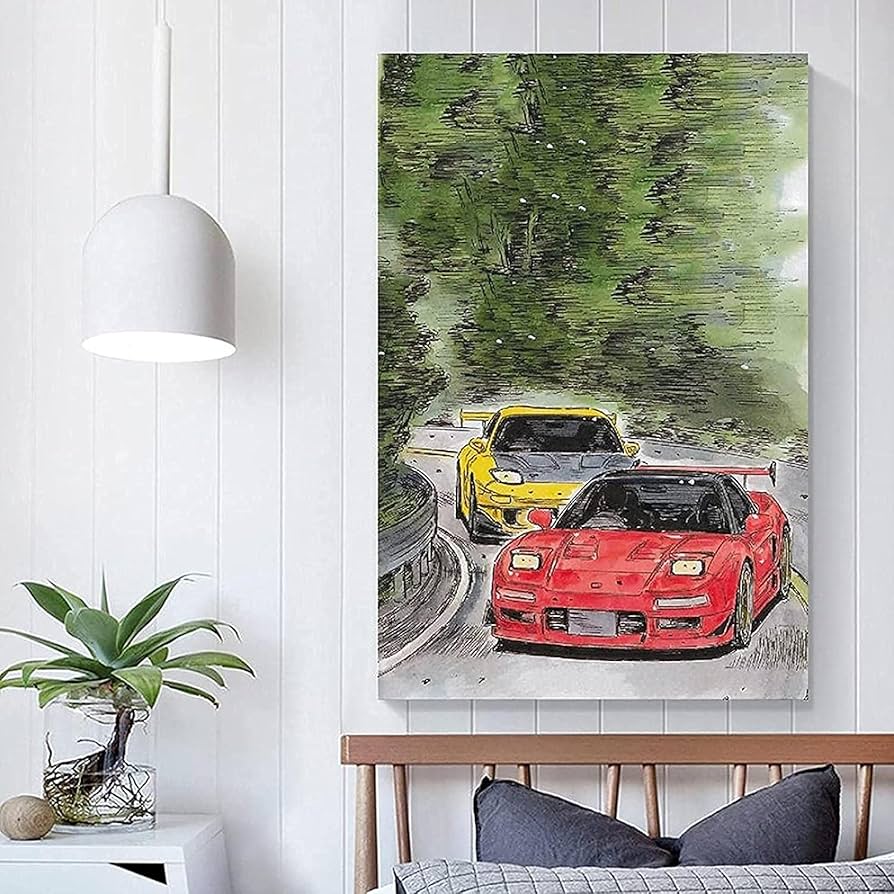 Amazon.co.jp: プリント壁頭文字 D AE86 Nsx 車のポスターポスター装飾